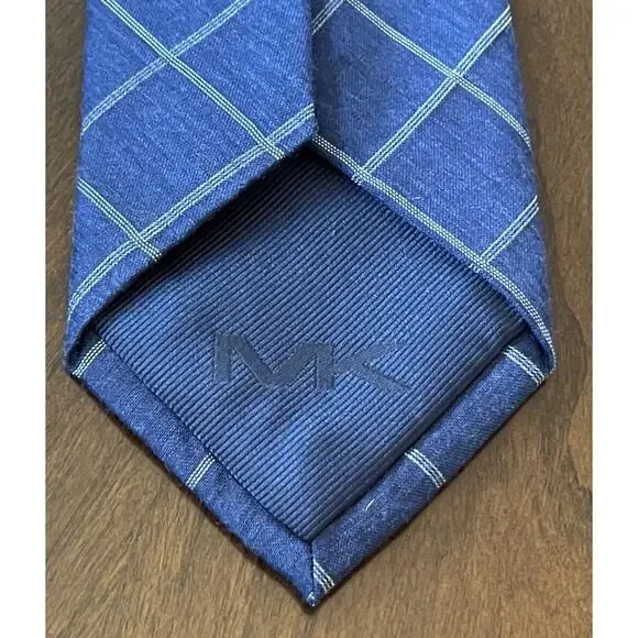 Michael Michael Kors Blue 59% Silk 41% Viscose Men’s Neck Tie Made In China - Picture 2 of 9